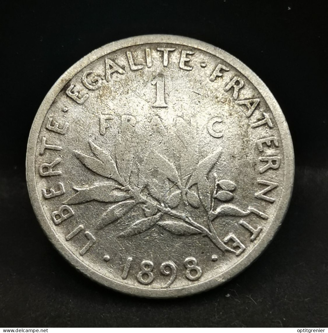 1 FRANC SEMEUSE ARGENT 1898 FRANCE / SILVER (Réf. 24425) - 1 Franc