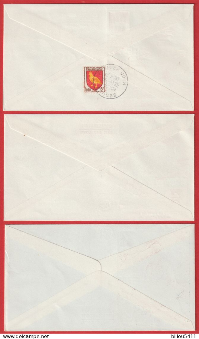 FDC  1er JOUR 1955-Série N°1036/42 Touristique Sur 7 Enveloppes. Superbe - 1950-1959