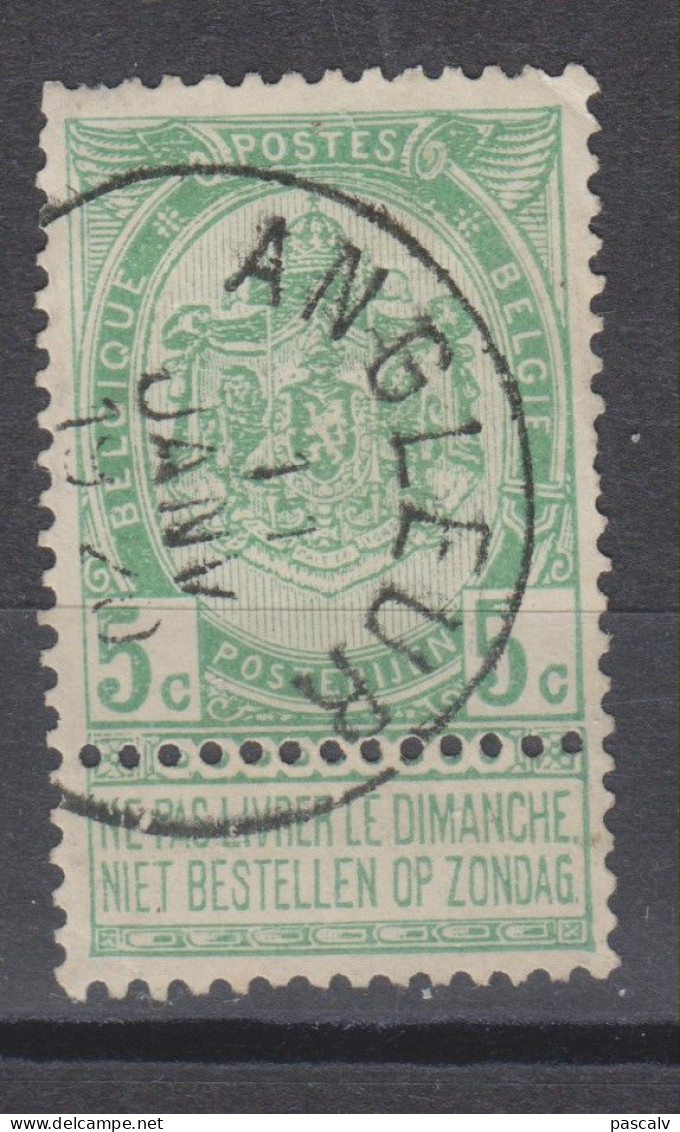 COB 56 Oblitération Centrale ANGLEUR - 1893-1907 Wappen