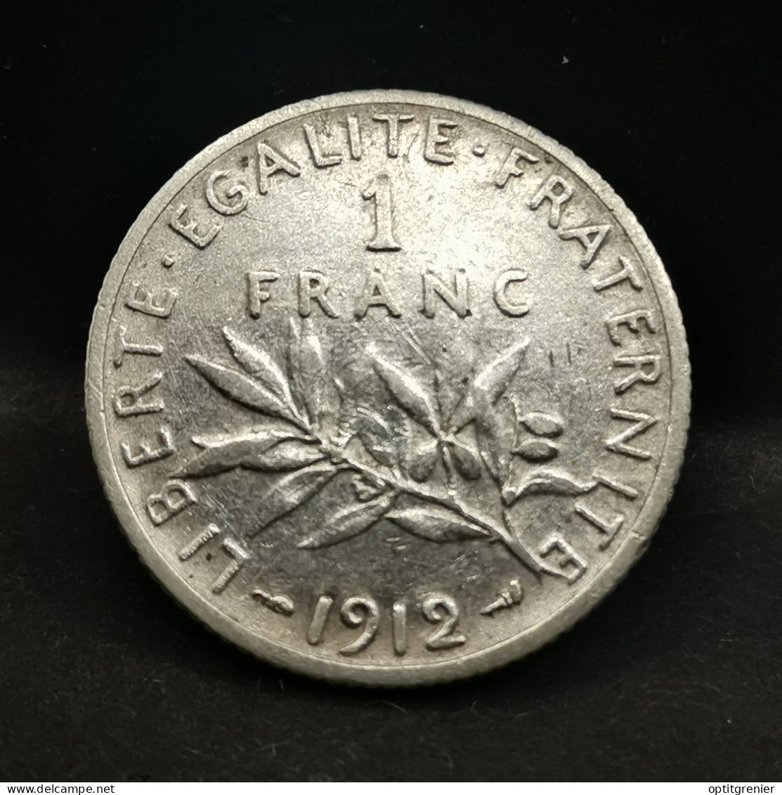 1 FRANC SEMEUSE ARGENT 1912 FRANCE / SILVER (Réf. 24425) - 1 Franc