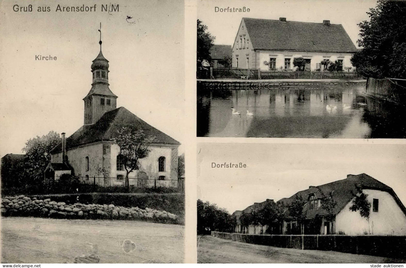 Arensdorf Dorfstrasse 1916 I- - Polonia