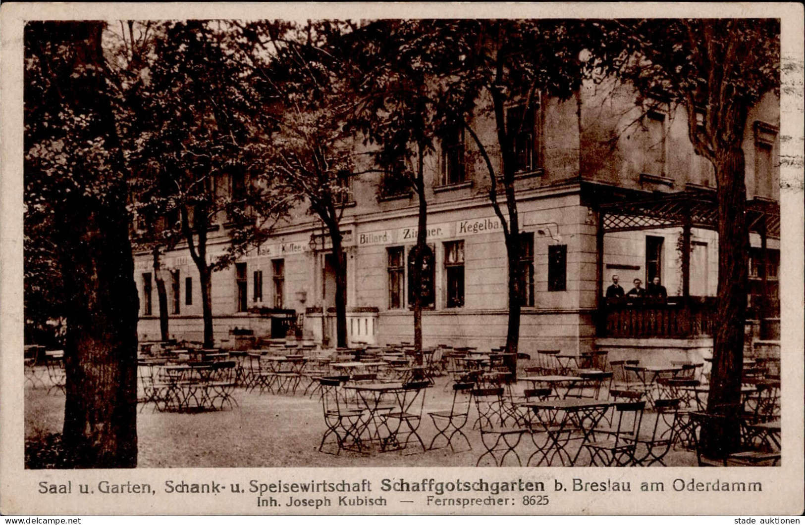 Breslau Gasthaus Schaffgotschgarten 1919 I - Polonia