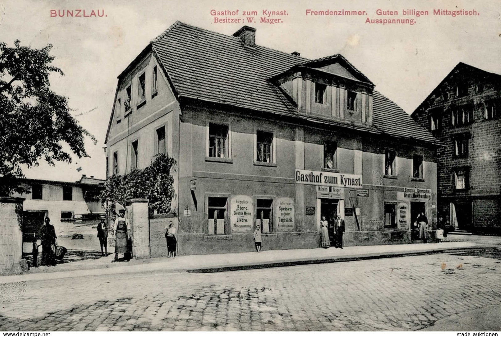 Bunzlau Gasthaus Zum Kynast 1911 I- - Polonia
