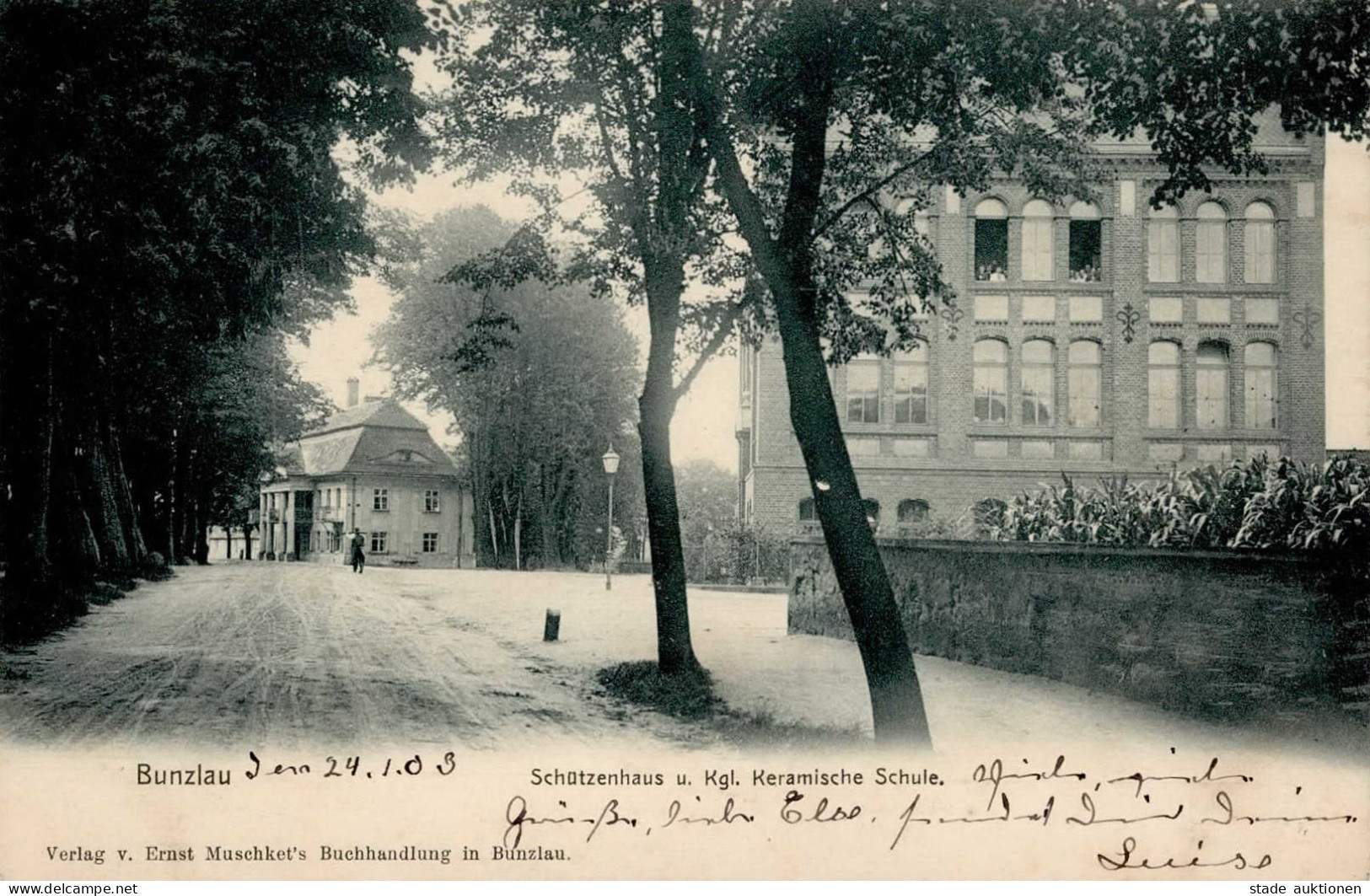 Bunzlau Schützenhaus Keramische Schule 1903 I - Polonia