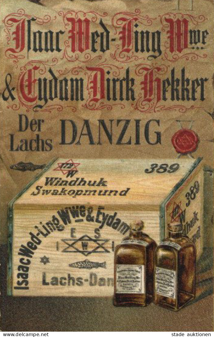 Danzig (Polen) Werbekarte Spirituosen 1903 I-II - Polonia