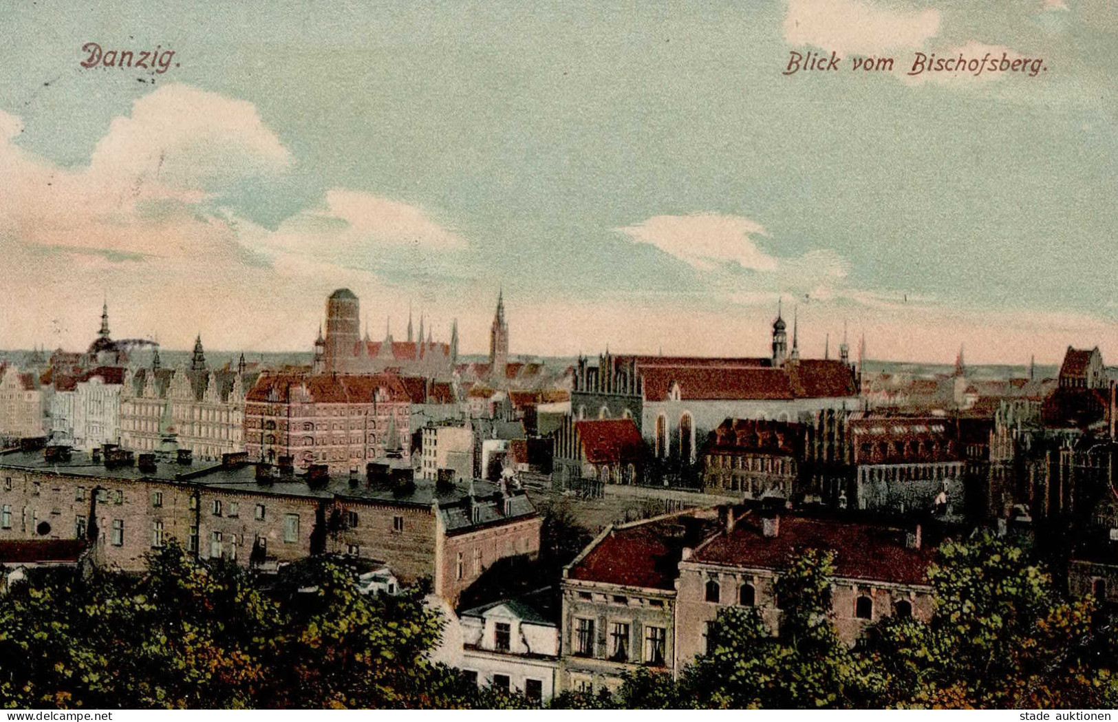 Danzig Blick Vom Bischofsberg 1906 I - Polonia