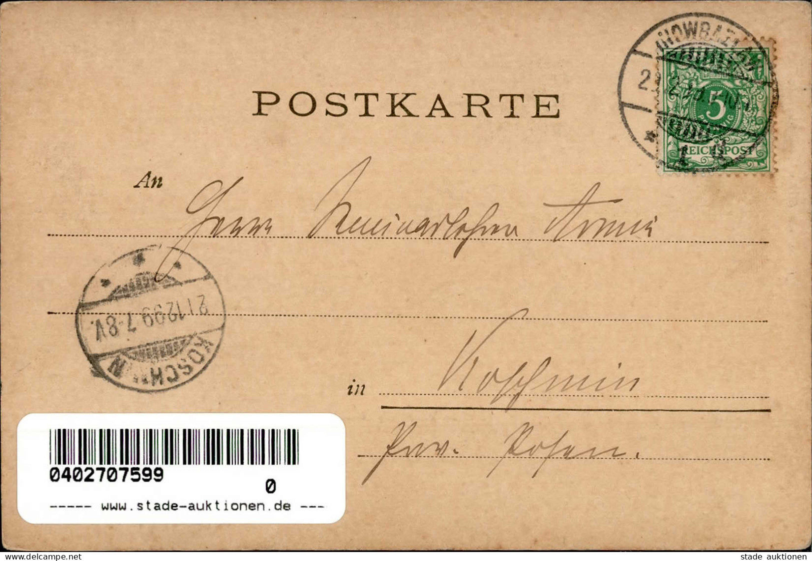 Inowrazlaw Friedrichstrasse 1899 II (Stauchung) - Polen