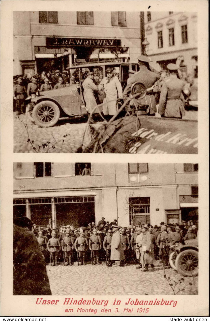 Johannisburg Hindenburg Am 3. Mai 1915 Auto I- - Polen