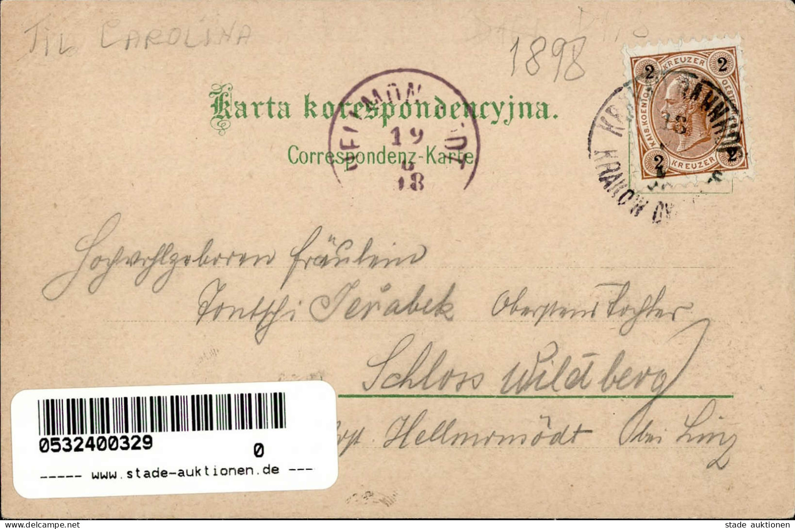 Krakau 1898 II (Stauchung) - Pologne