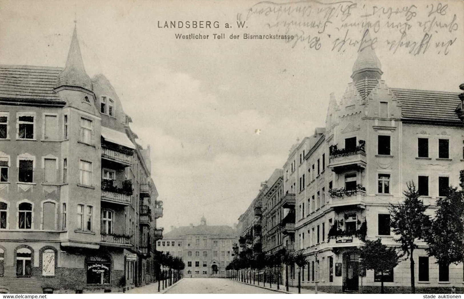 Landsberg An Der Warthe Bismarckstrasse 1911 I - Polonia