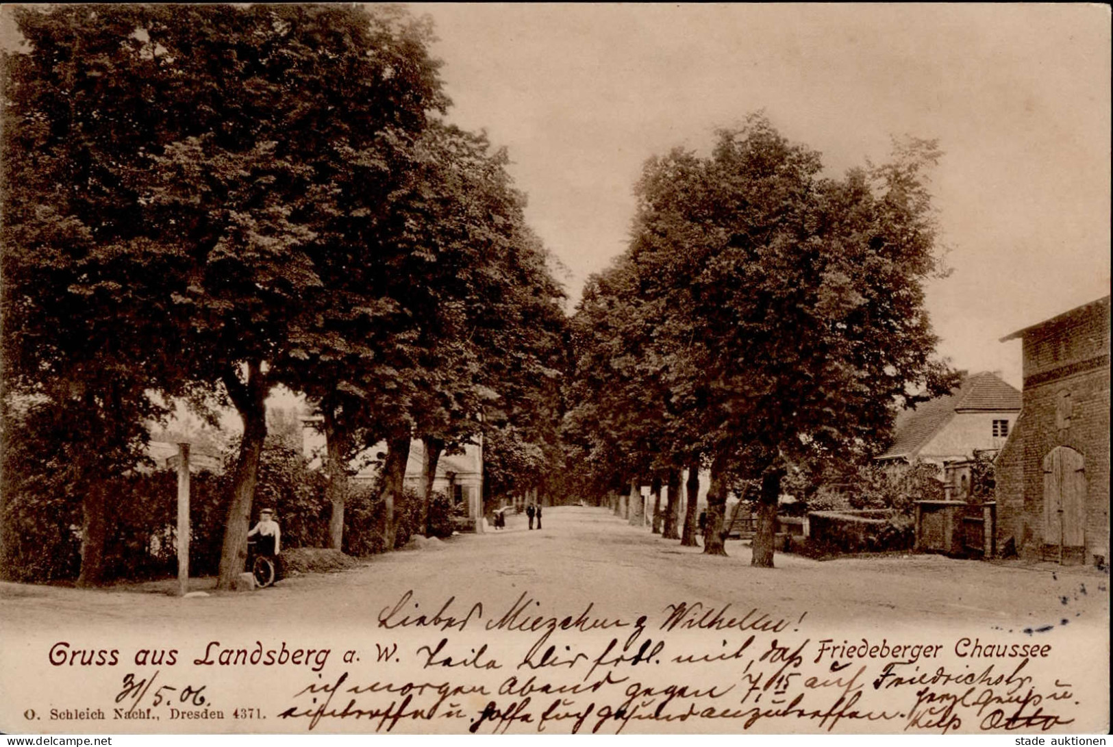 Landsberg An Der Warthe Friedeberger Chaussee 1906 I - Polonia