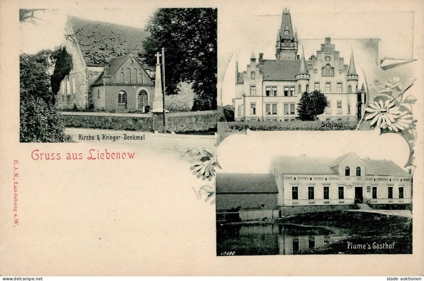 Liebenow Kriegerdenkmal Gasthaus Plume I- - Polonia