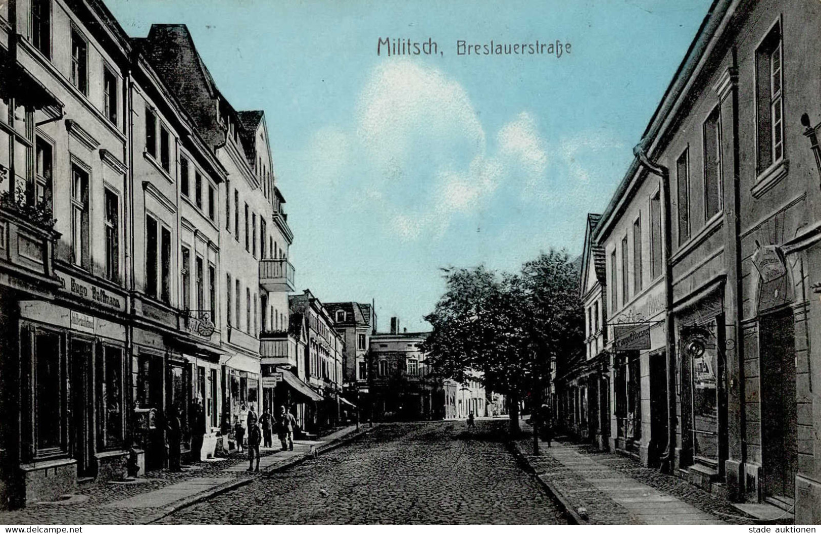 Militsch Breslauerstrasse Handlung Hoffmann 1916 I-II - Polonia