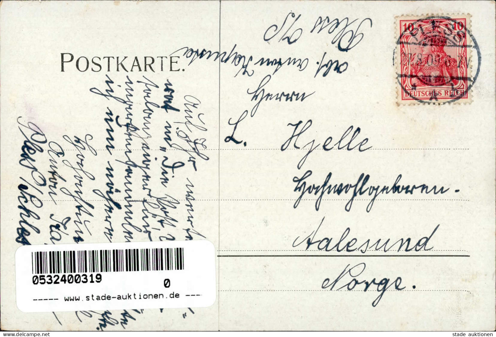 Pless Amtsgericht 1909 II (kleine Stauchung) - Polen