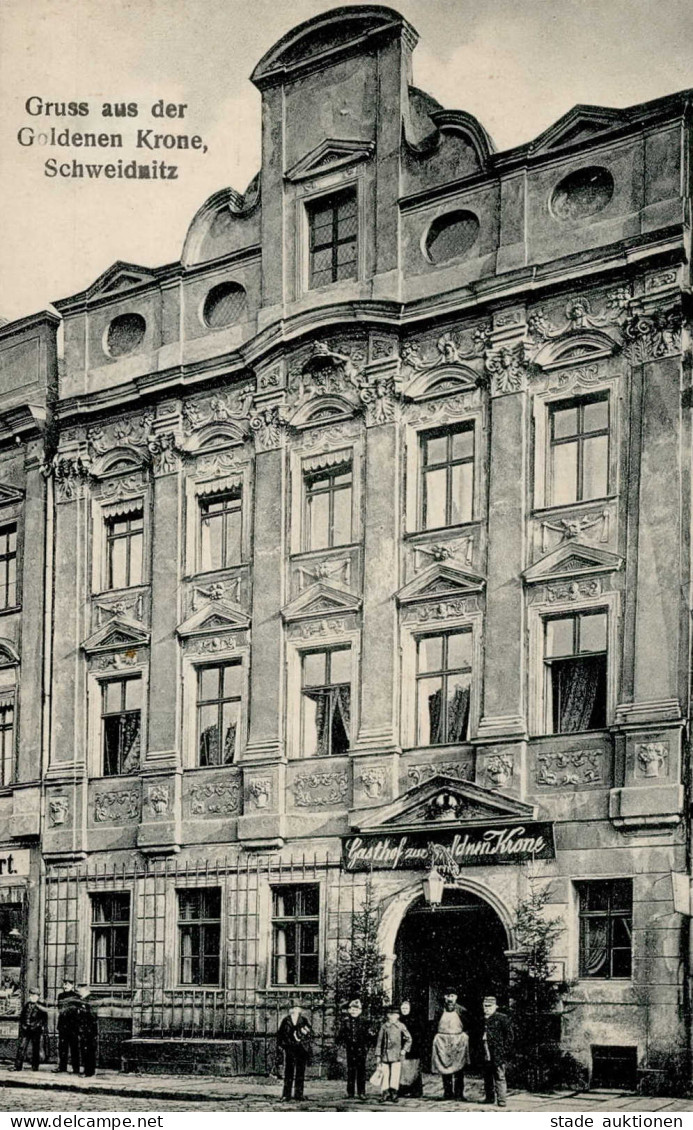 Schweidnitz Gasthaus Zur Goldenen Krone I - Polonia