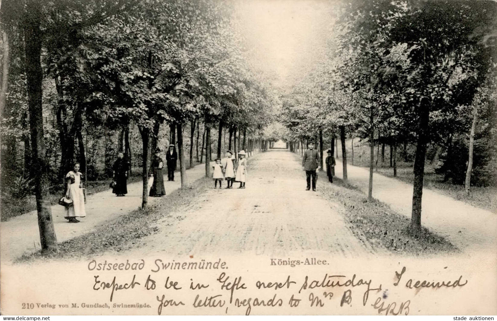 Swinemünde Königs-Allee 1902 I- - Polonia