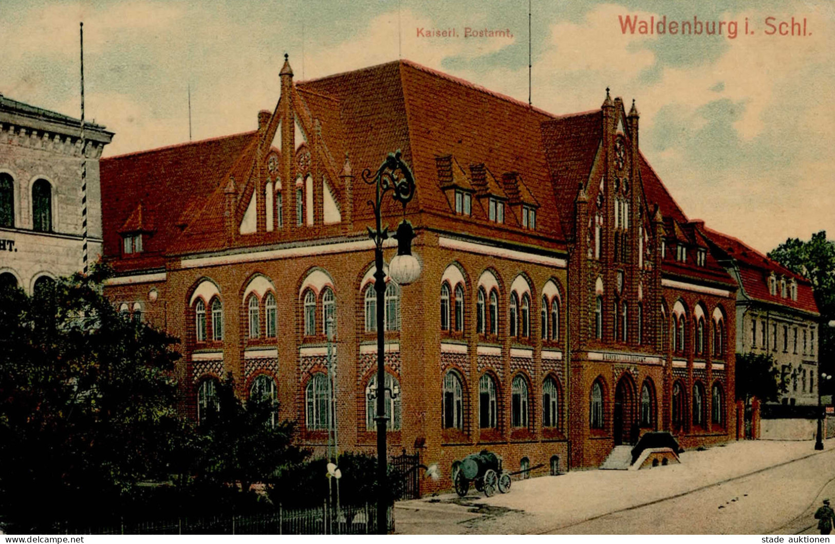 Waldenburg Postamt 1909 I- - Polen