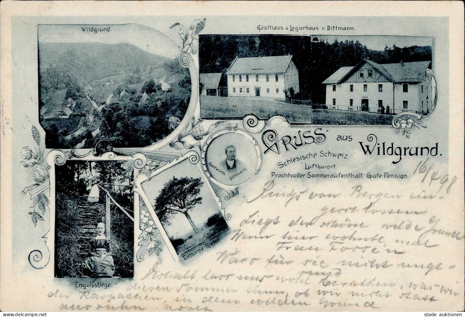 Wildgrund Gasthaus Dittmann 1898 I- - Poland