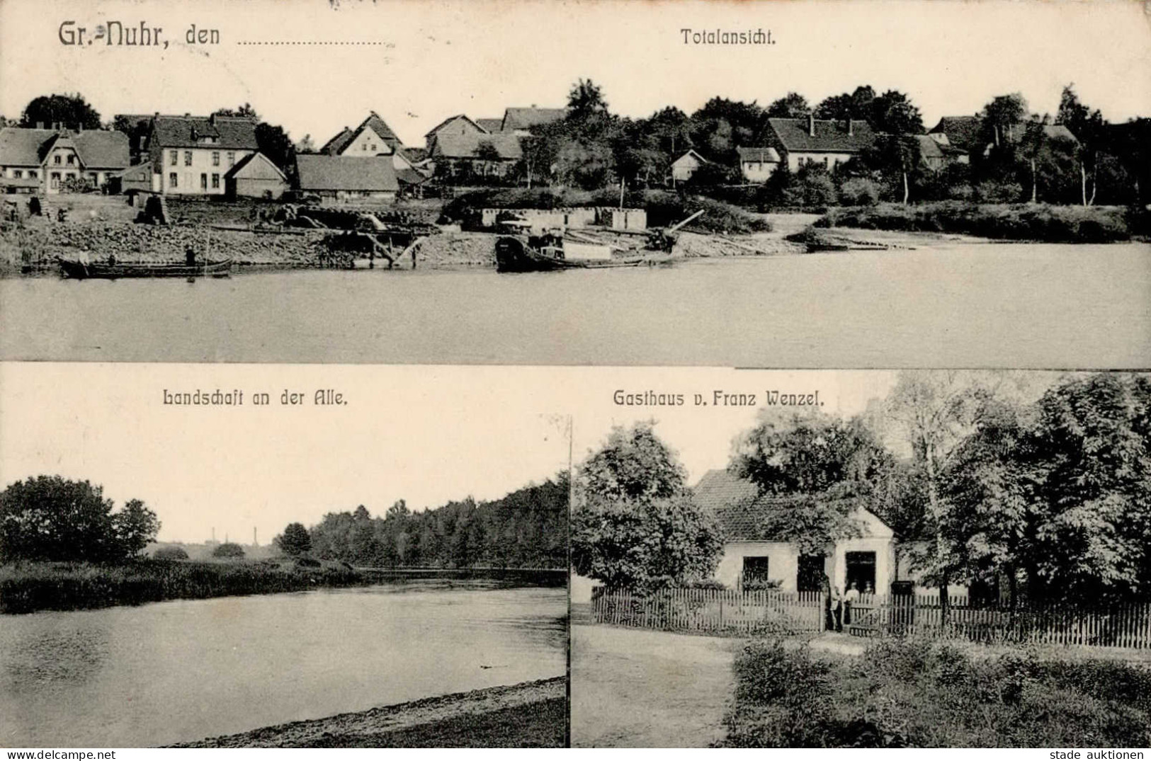 Gross Nuhr Sawetnoe Gasthaus Franz Wenzel 1913 I-II (fleckig) - Russie