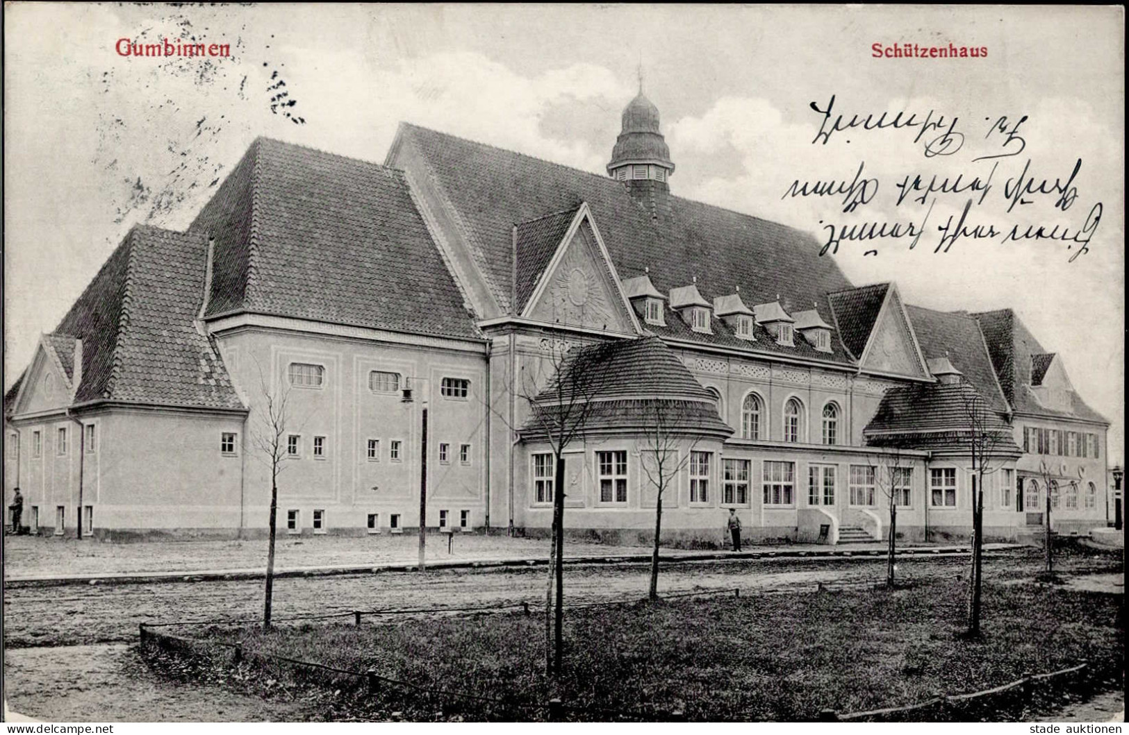 Gumbinnen Schützenhaus 1913 I-II (fleckig, Ecken Gestaucht) - Rusia