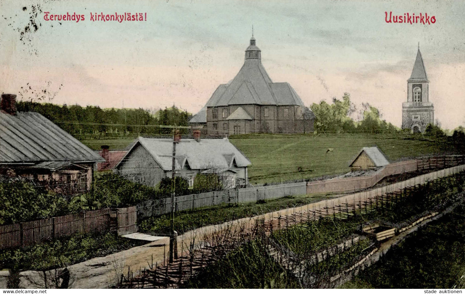 Polyany Uusikirkko Tervehdy Kirkonkylästä 1906 I-II - Russia