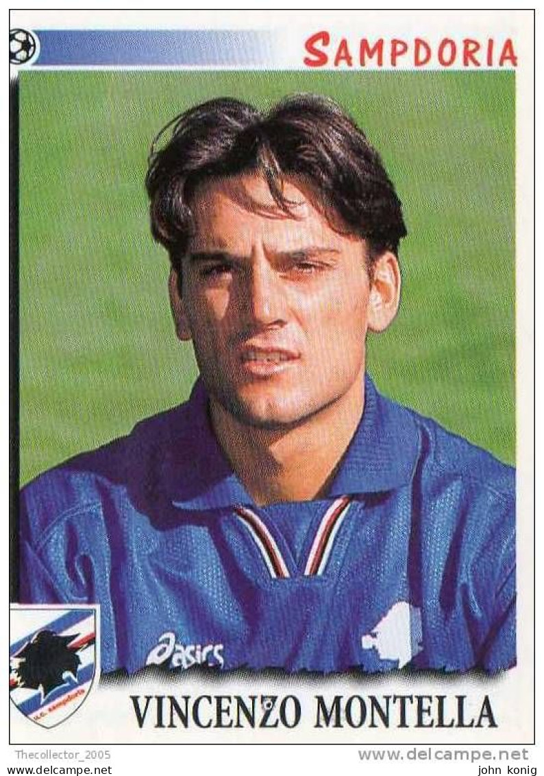 CALCIATORI - Calcio - Figurine Panini-calciatori 1997-98- #333 SAMPDORIA (VINCENZO MONTELLA) - Italian Edition