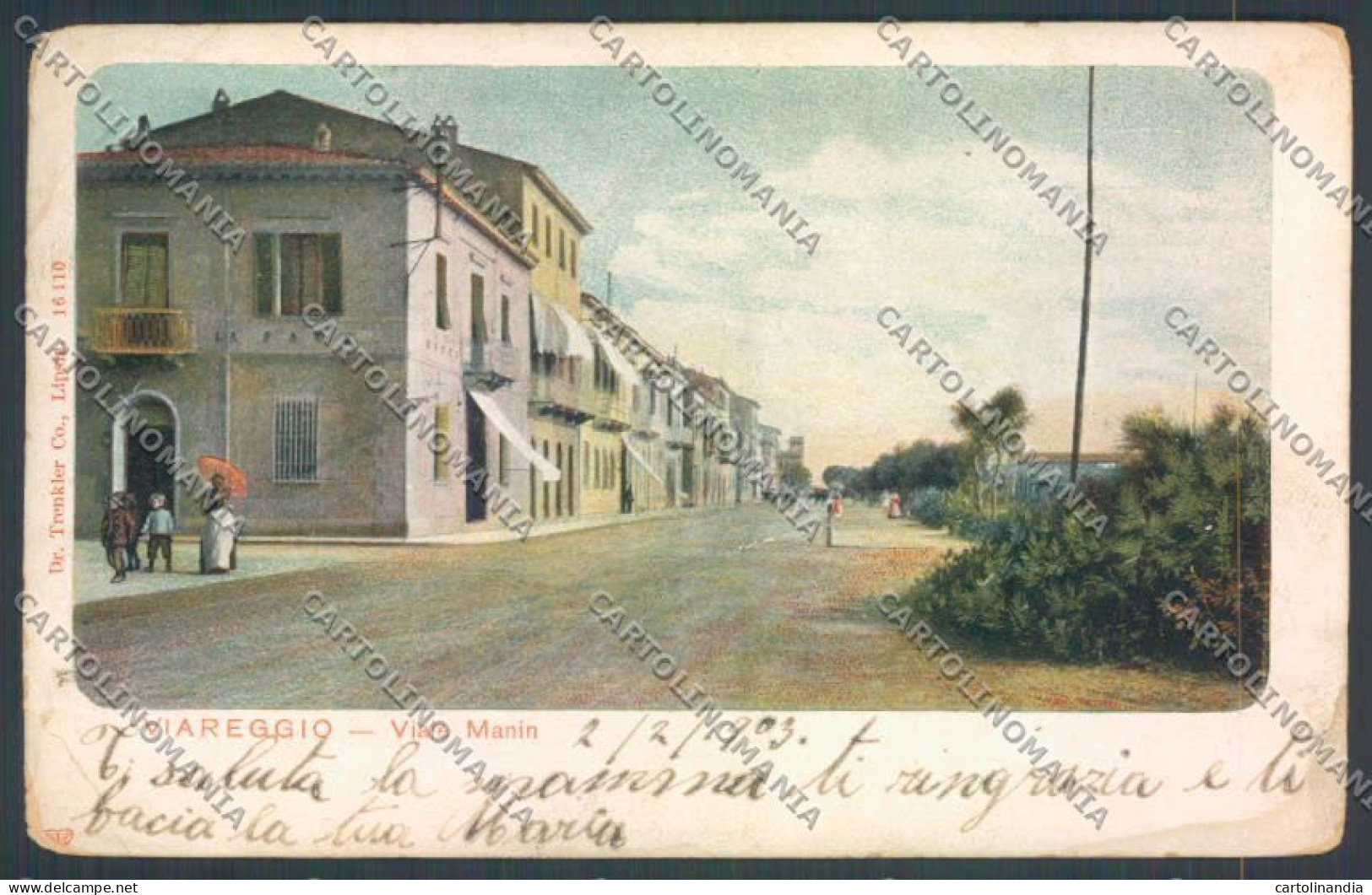 Lucca Viareggio FORO PIEGHE Cartolina ZB5245 - Lucca