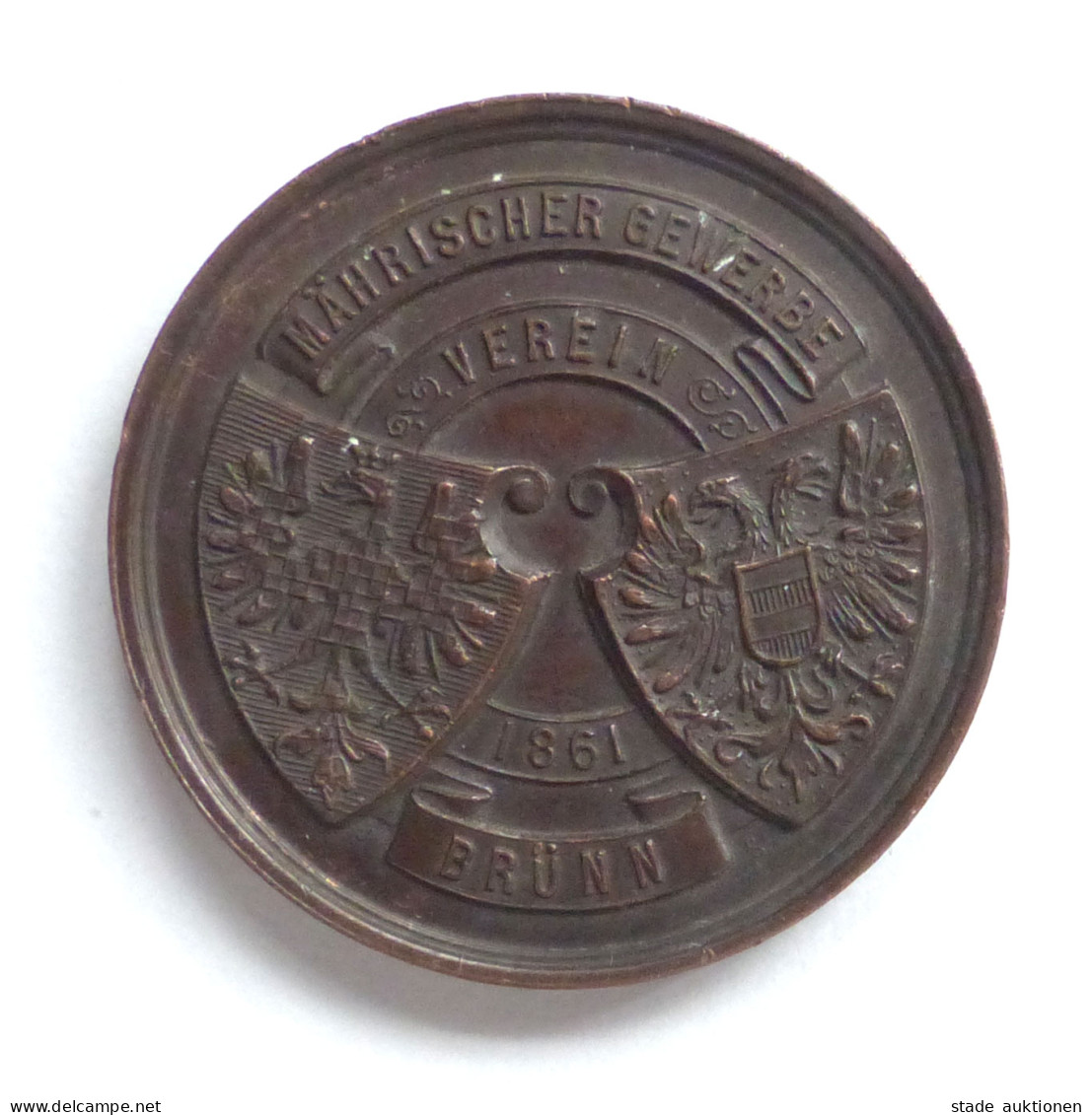 Brünn Medaille Mährischer Gewerbe-Verein 1861 - Tchéquie