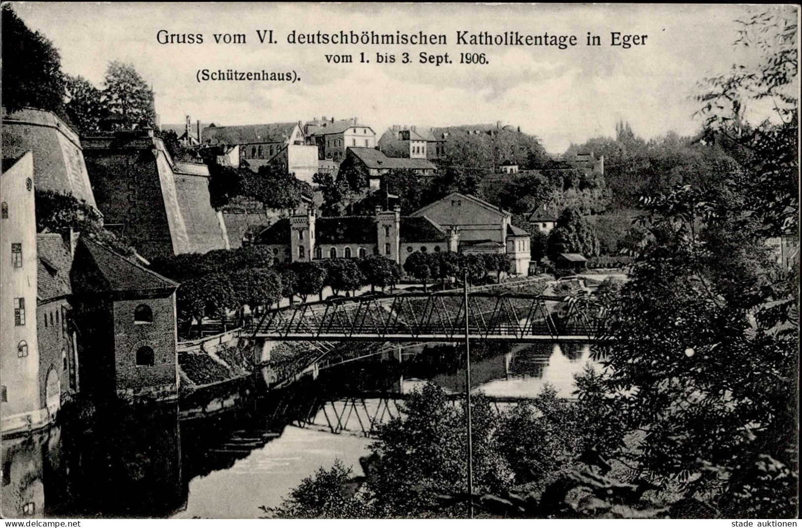 Eger Schützenhaus VI. Deutschböhmischer Katholikentag 1.-3. September 1906 I-II - Tsjechië