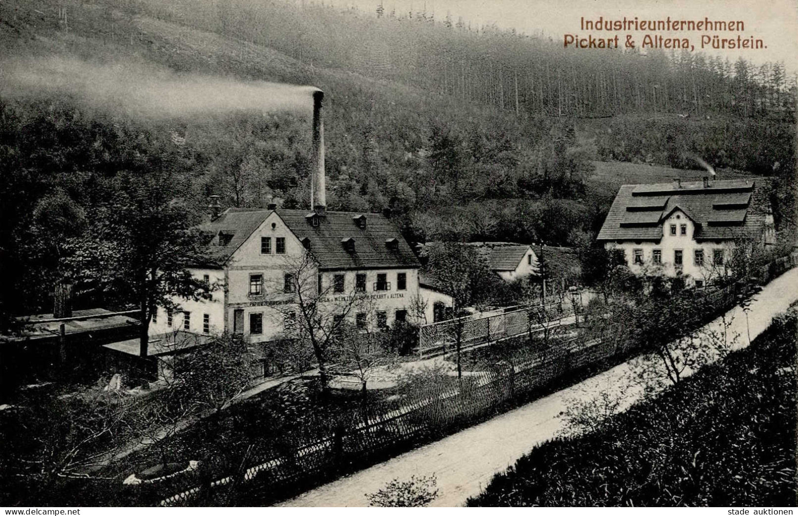 Pürstein (Tschechische Republik) Fabrik Industrieunternehmen Pickart & Altena I-II - Tschechische Republik