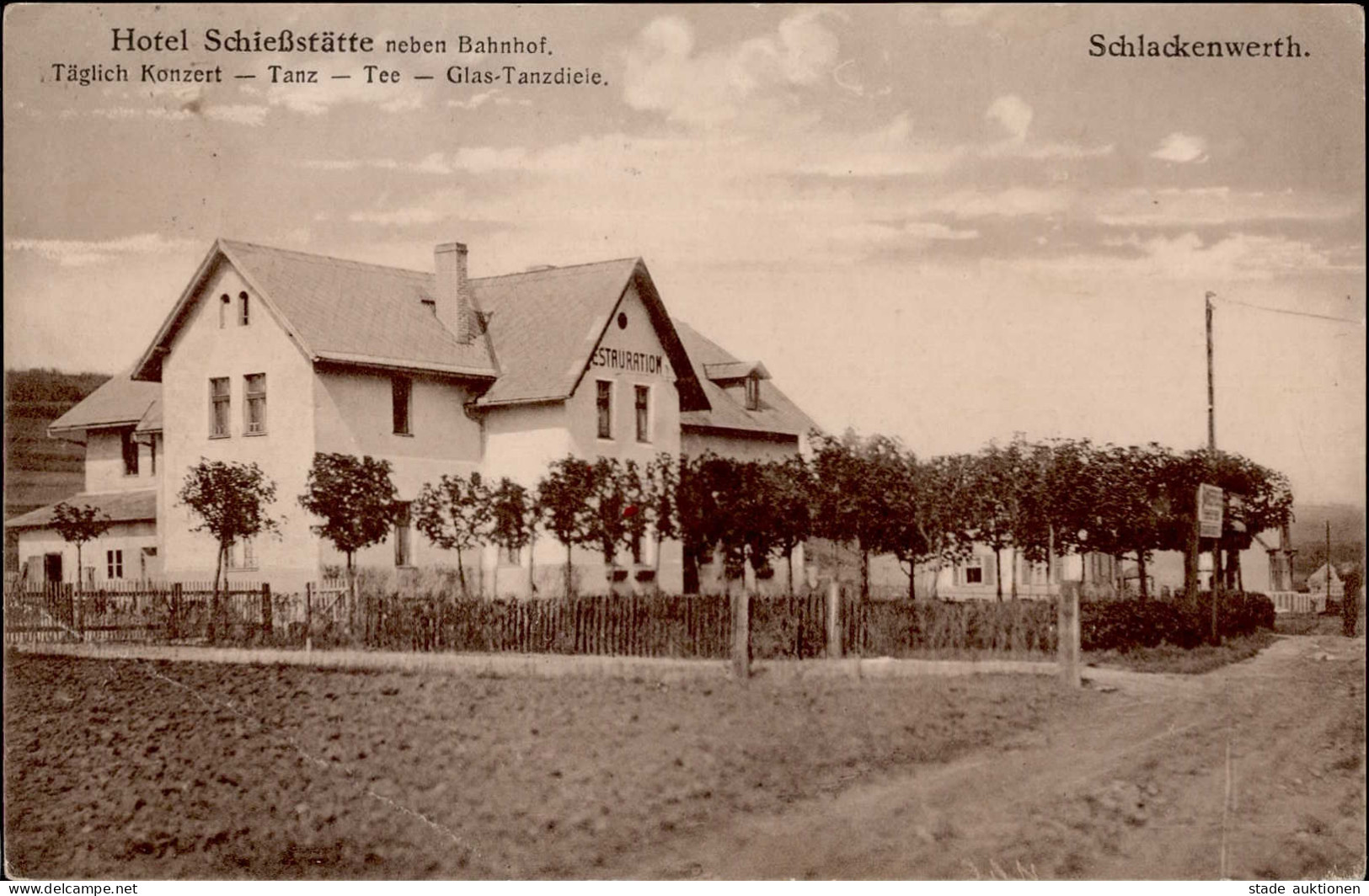 Schlackenwerth Hotel Gasthaus Schießstätte I-II (Eckstauchung) - Tschechische Republik