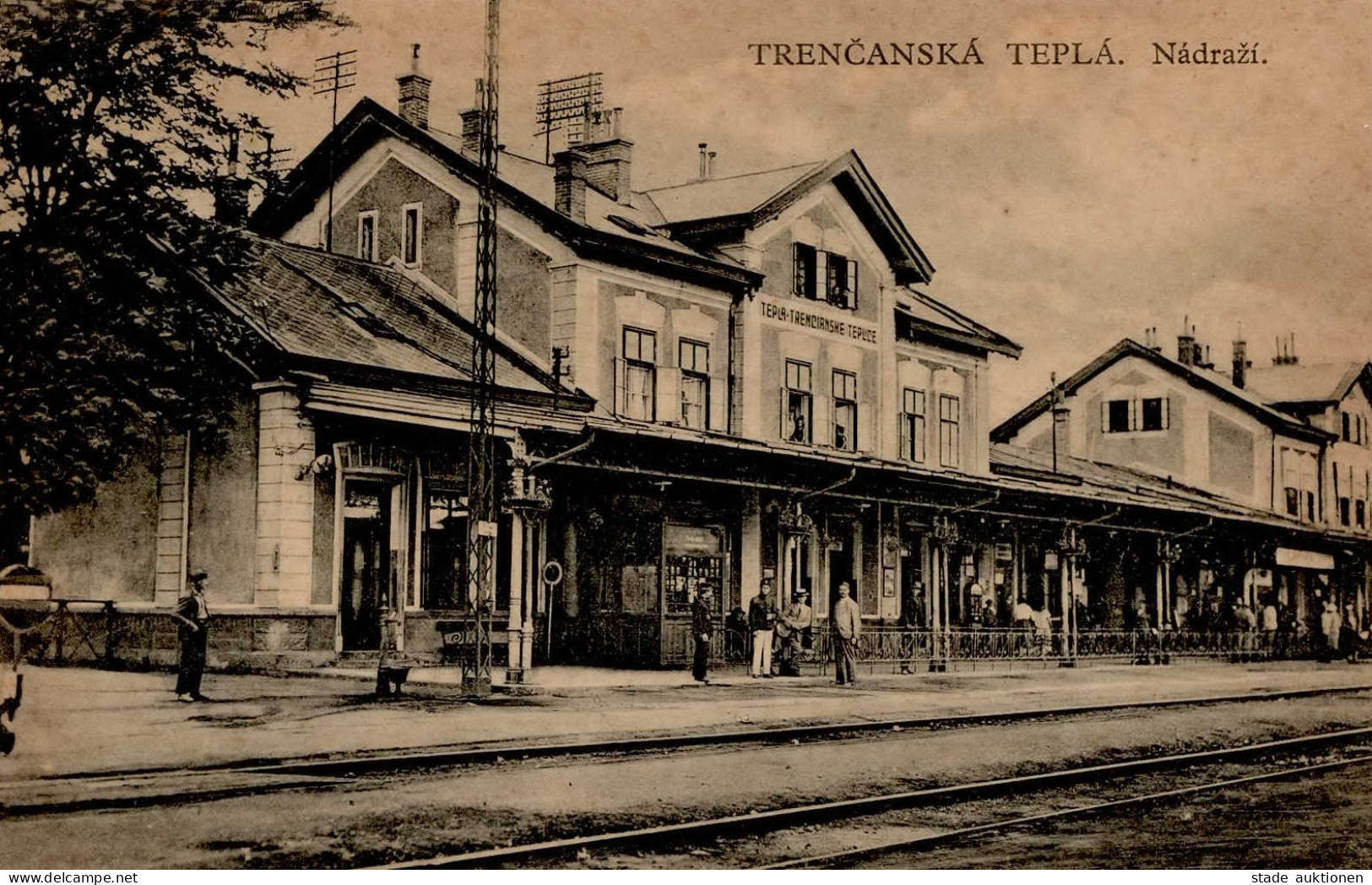 Trencianska Tepla Slowakei Bahnhof I-II (fleckig) - Tschechische Republik