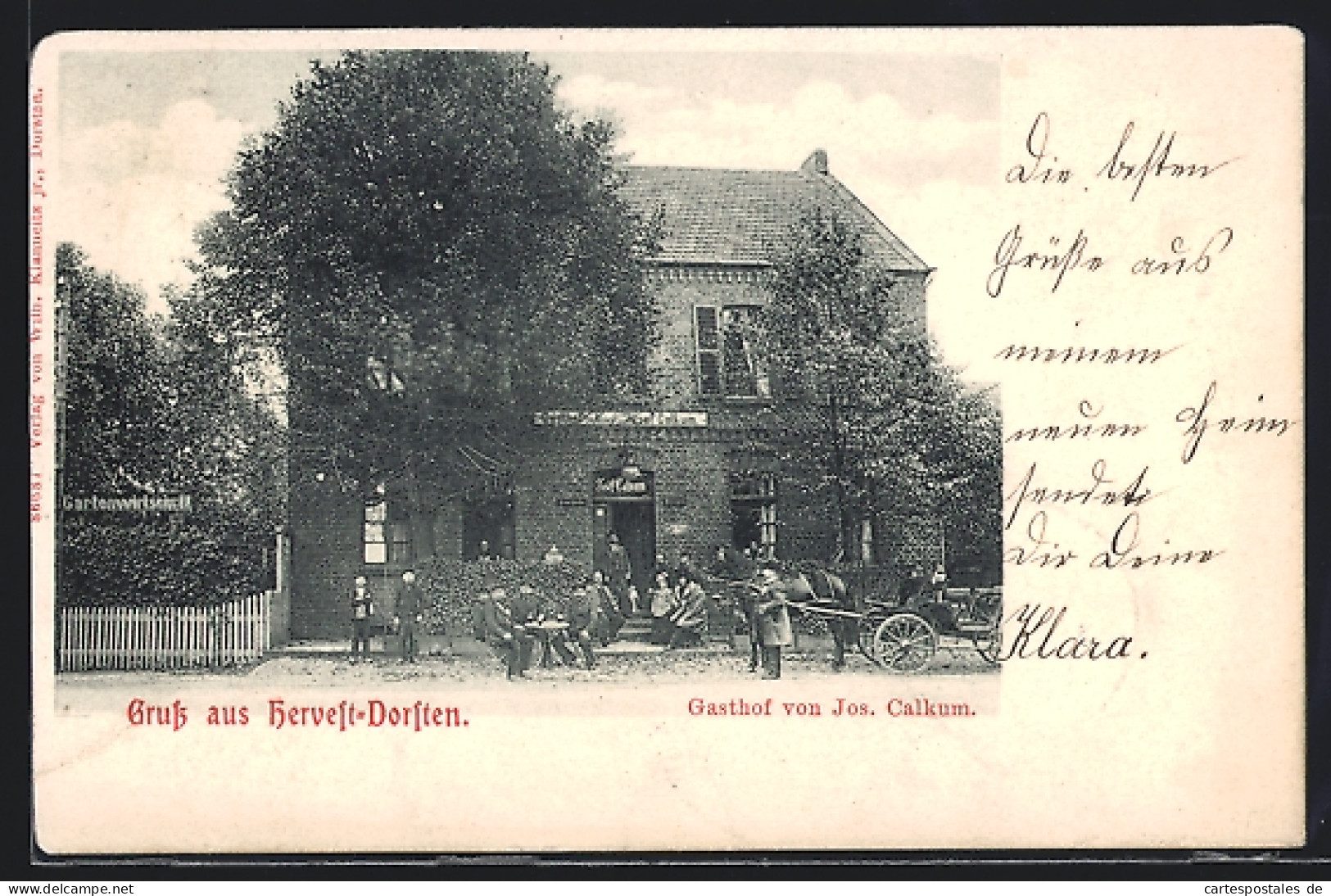 AK Hervest-Dorsten, Gasthof Von Jos. Calkum  - Dorsten