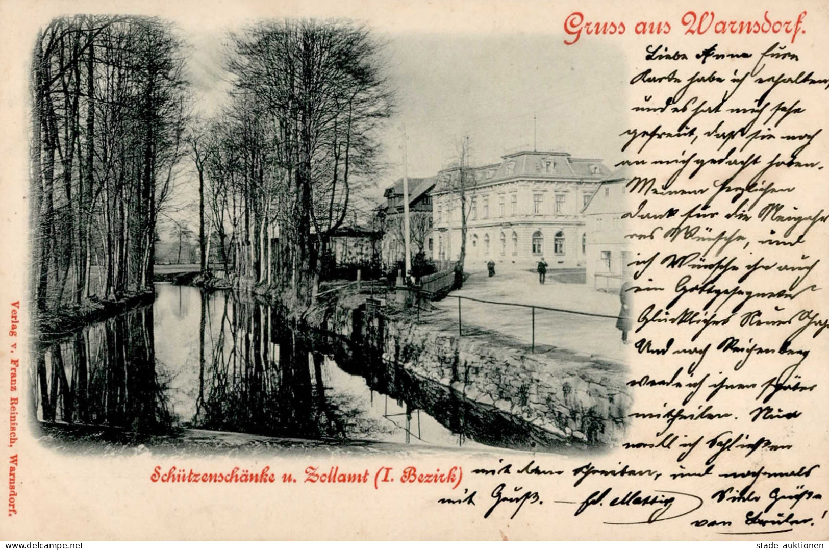 Warnsdorf Gasthaus Zur Schützenschänke 1900 I- - Tschechische Republik