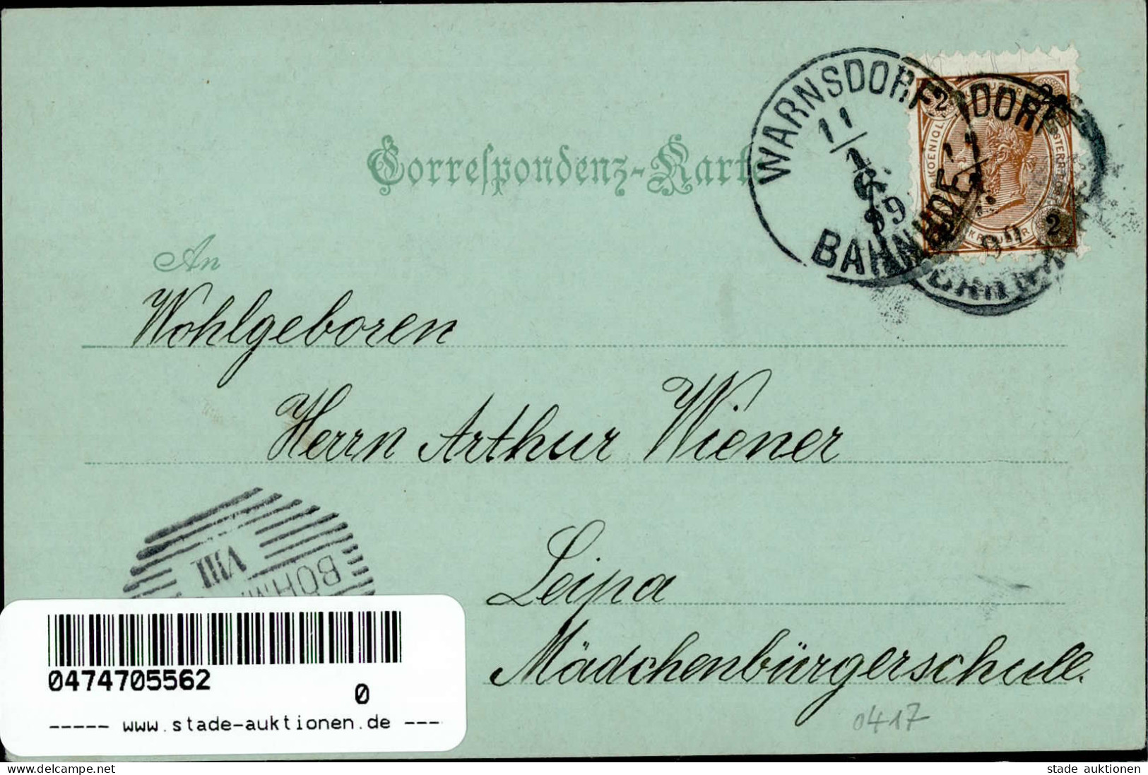 Warnsdorf Mondschein-Karte Schützenhaus 1899 I- - Tschechische Republik