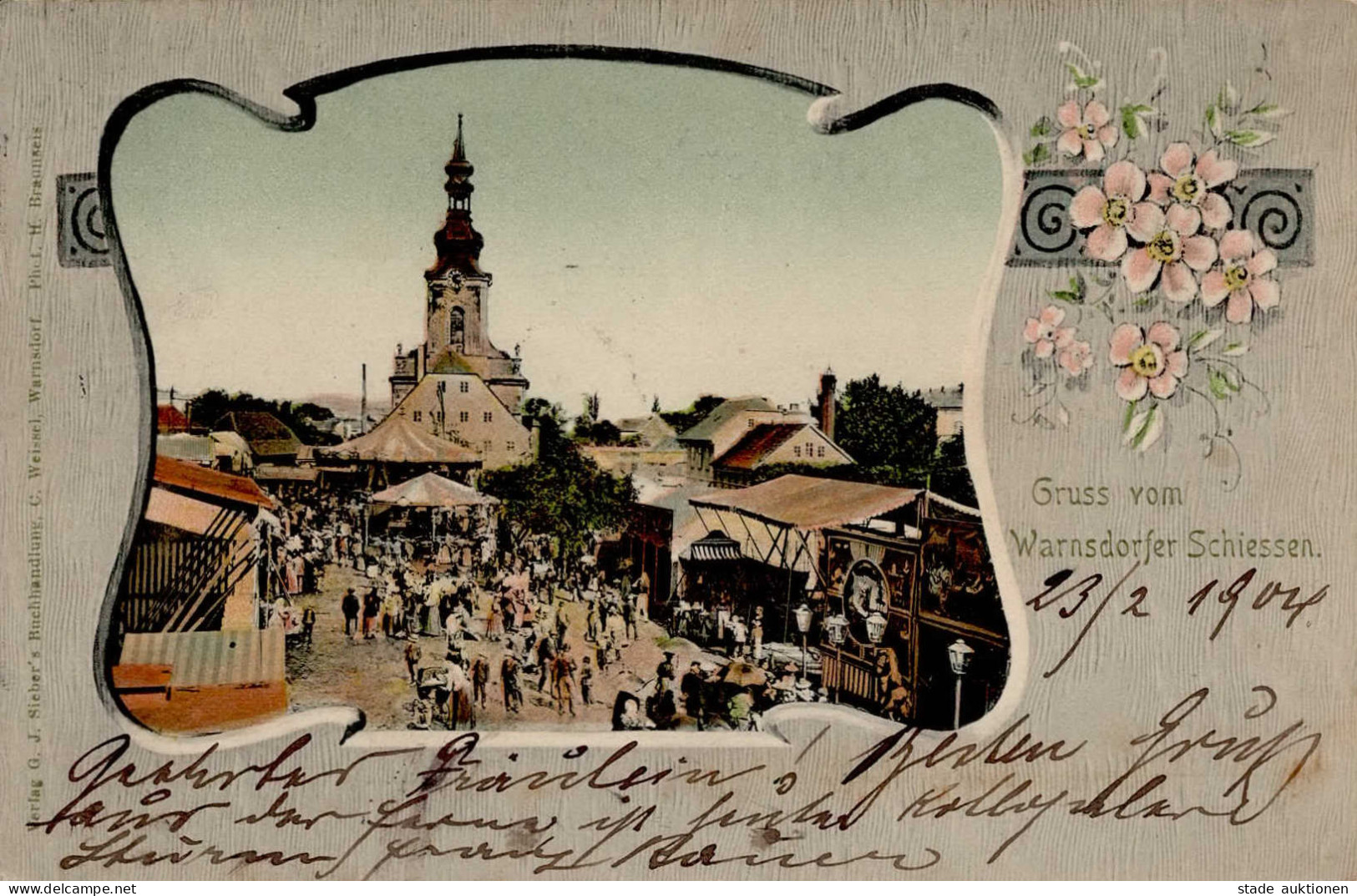 Warnsdorf Warnsdorfer Schiessen Schützenfest 1904 I- - Tschechische Republik