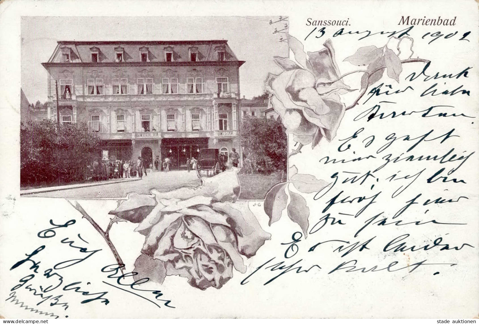 Marienbad Hotel Sanssouci 1902 I-II - Tschechische Republik