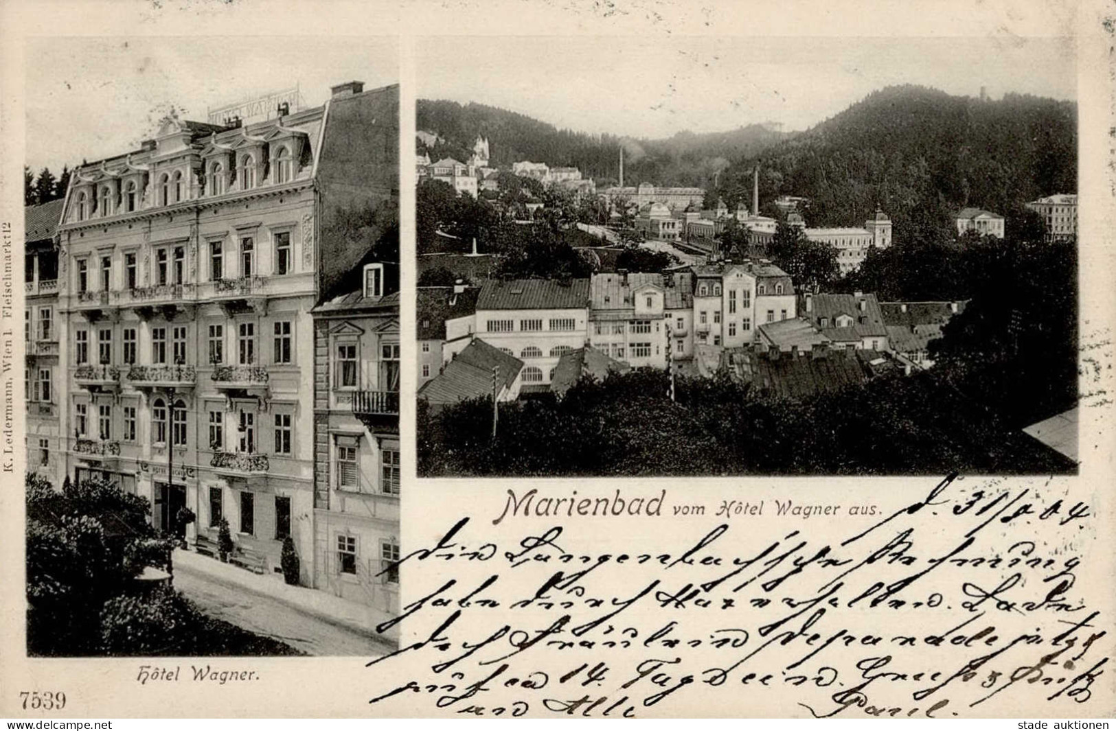 Marienbad Hotel Wagner 1904 I - Tschechische Republik