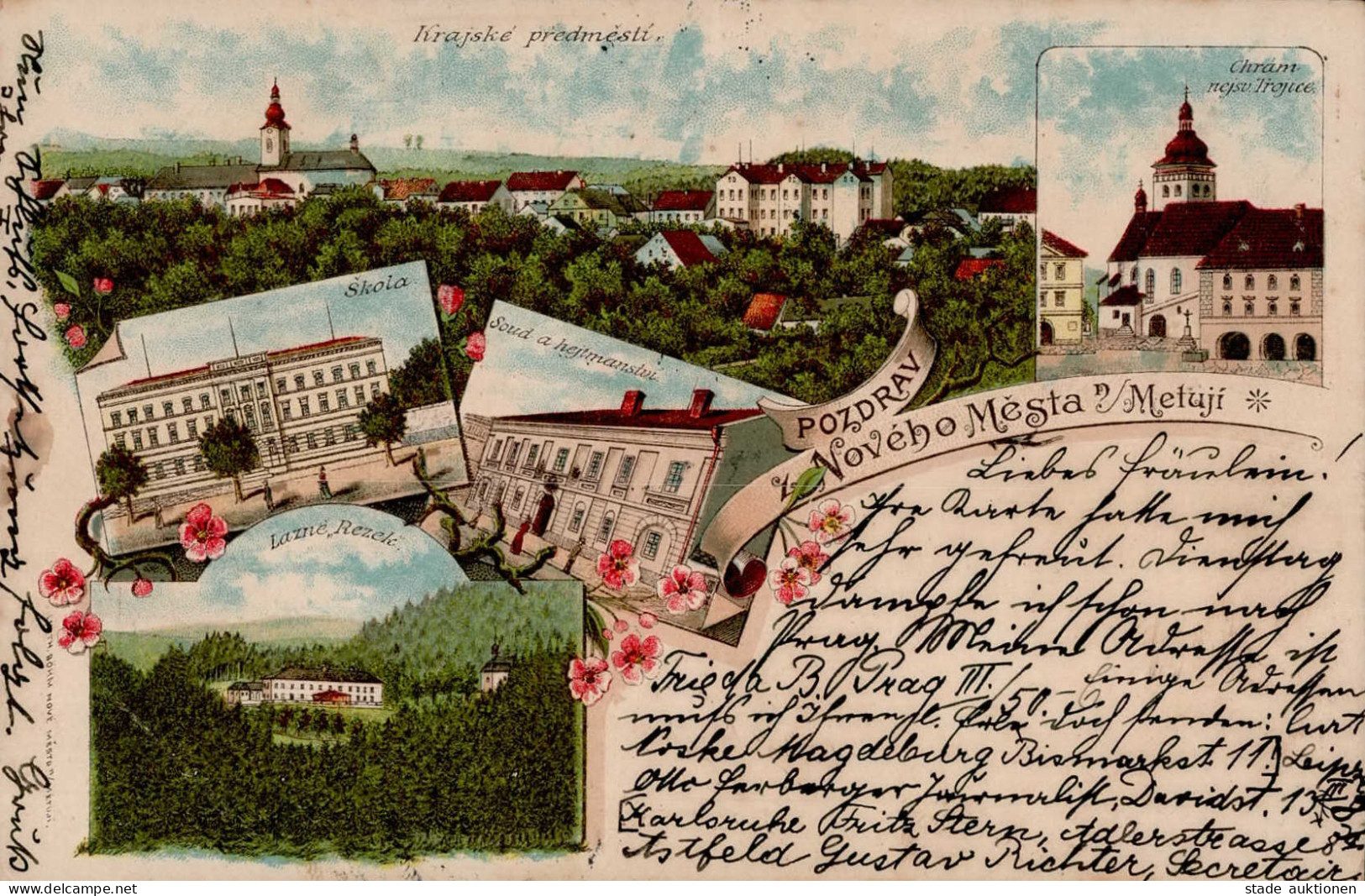Saar Neustadt Schule 1898 I- - Tschechische Republik