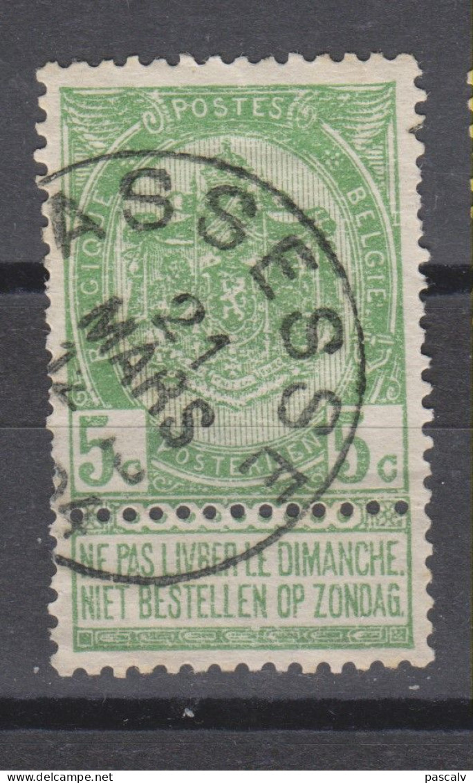 COB 56 Oblitération Centrale ASSESSE - 1893-1907 Wappen