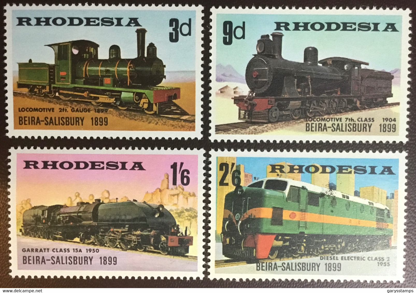 Rhodesia 1969 Beira - Salisbury Railway Locomotives MNH - Rhodésie (1964-1980)