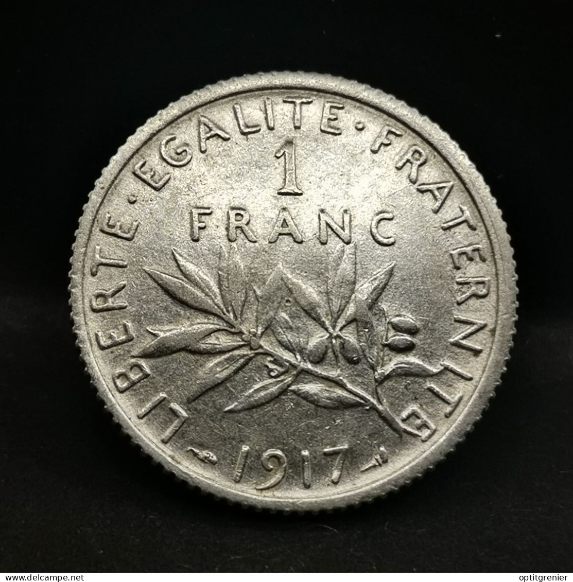 1 FRANC SEMEUSE ARGENT 1917 FRANCE / SILVER (Réf. 24425) - 1 Franc