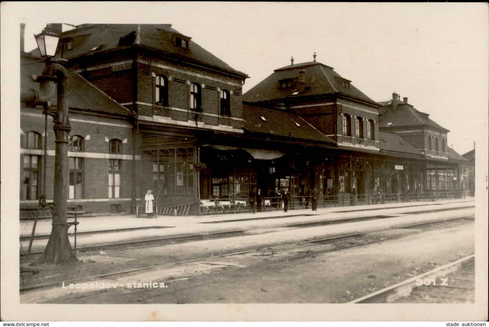 Leopoldov (Slowakei) Stanica Bahnhof I-II (Marke Entfernt, Fleckig) - Slowakei