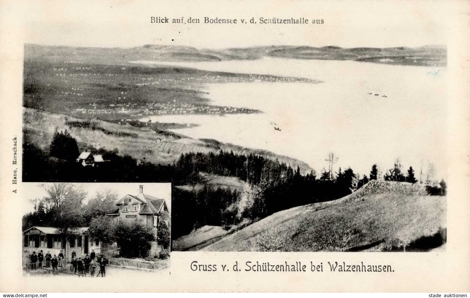 Walzenhausen (Appenzell Ausserrhoden) Gasthaus Schützenhalle 1918 I - Other & Unclassified
