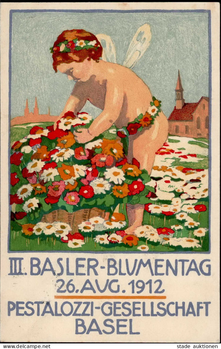 Basel (Basel-Stadt) 3. Basler Blumentag 26. August 1912 I-II - Sonstige & Ohne Zuordnung