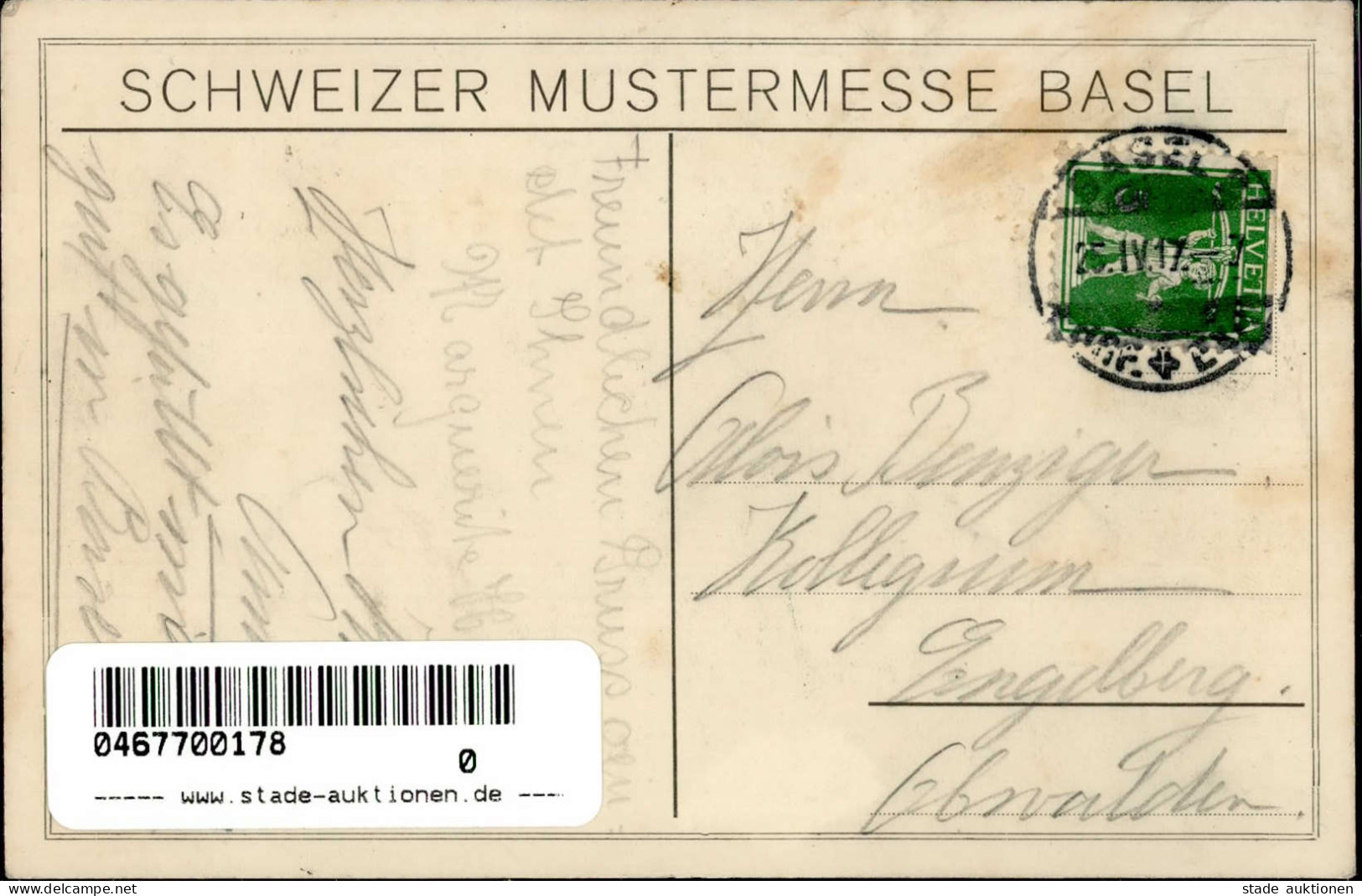 Basel (Basel-Stadt) Schweizer Mustermesse 1917 I-II - Other & Unclassified
