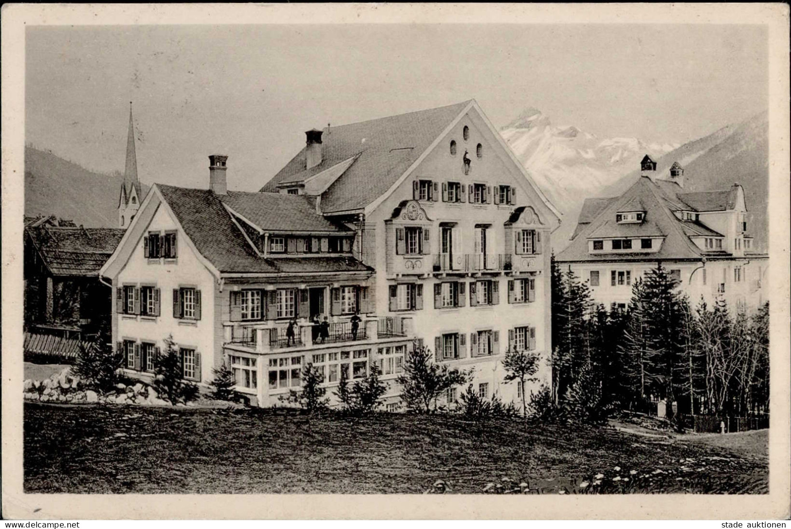 Zuoz (Graubünden) Institut Bellaria Hygienische Schule 1918 I-II (Ecken Abgestossen) - Other & Unclassified
