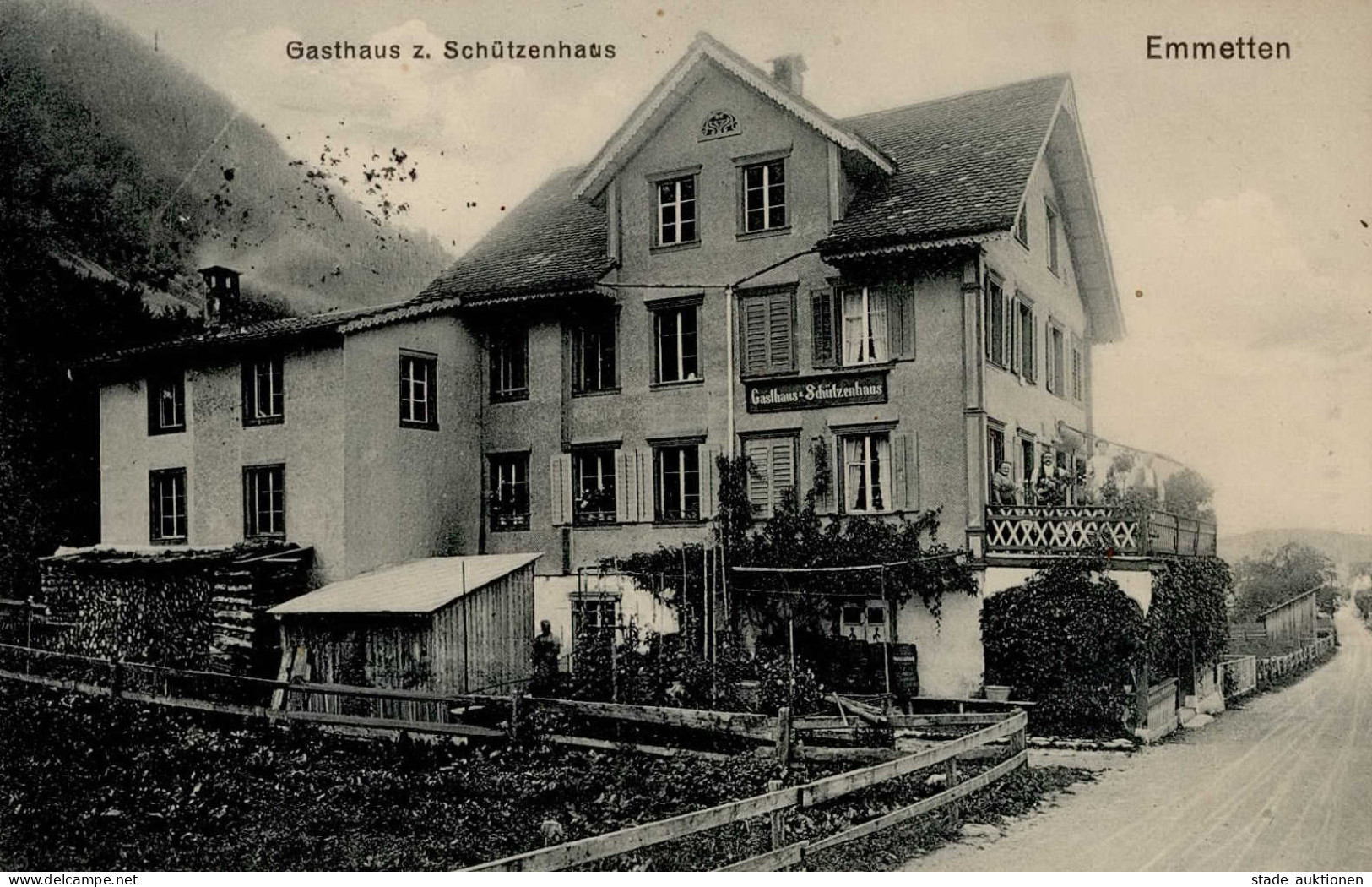 Emmetten (Nidwalden) Gasthaus Zum Schützenhaus 1923 I- - Other & Unclassified