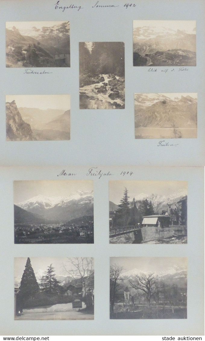 Engelberg (Obwalden) Fotoalbum Mit 125 Privaten Fotos Aus Engelberg Und Meran Von 1900-1904 II - Other & Unclassified