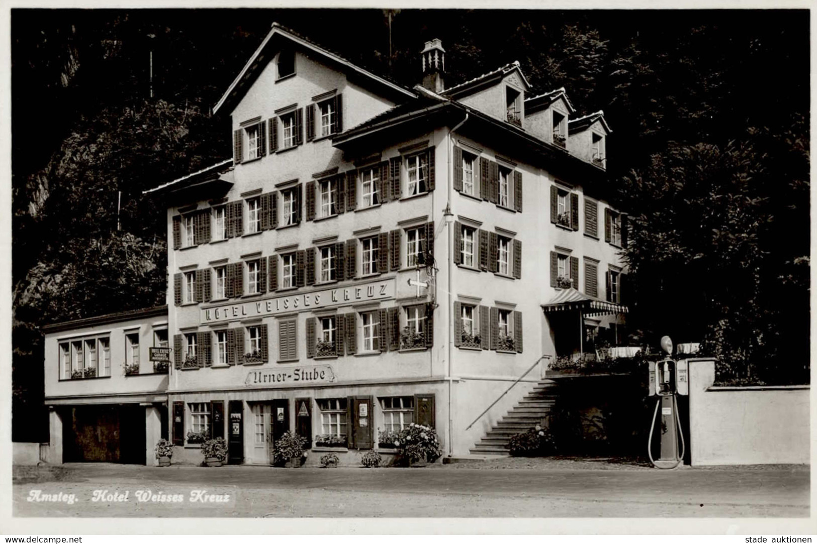 Amsteg (Uri) Hotel Weißes Kreuz Tankstelle I - Autres & Non Classés